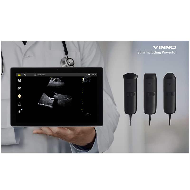 Ecograf ultraportabil linear VINNO Q-7L cu tableta Gratuita - Numeris Medical - Echipamente medicale: Ecografe, Mamografe, Aparatura radiologie